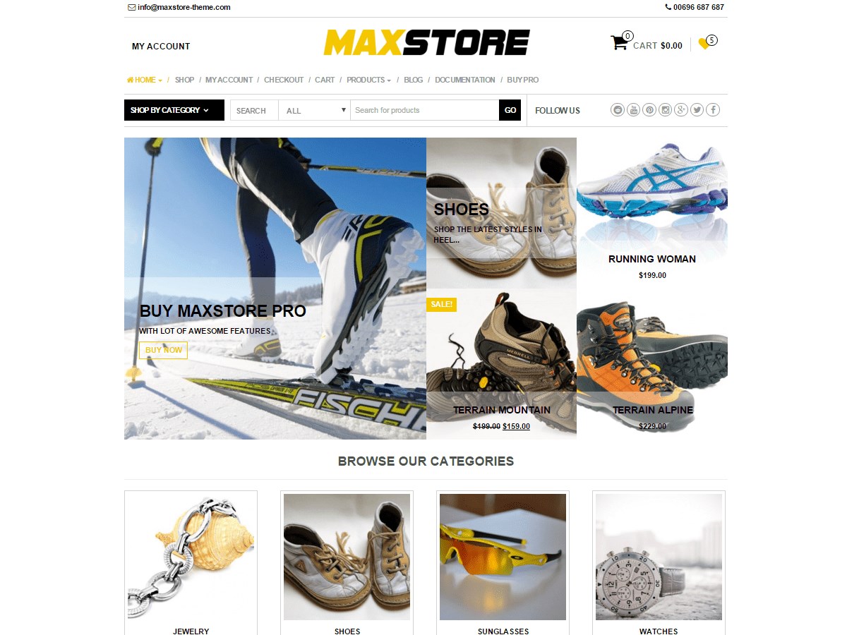 Demo MaxStore By Themes4WP