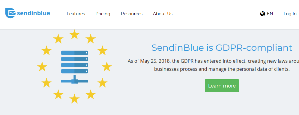 电子邮件营销服务提供商 - sendinblue