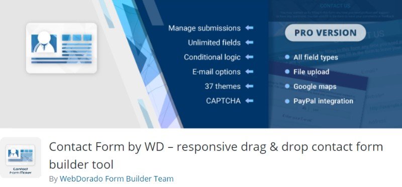WebDorado的联系表