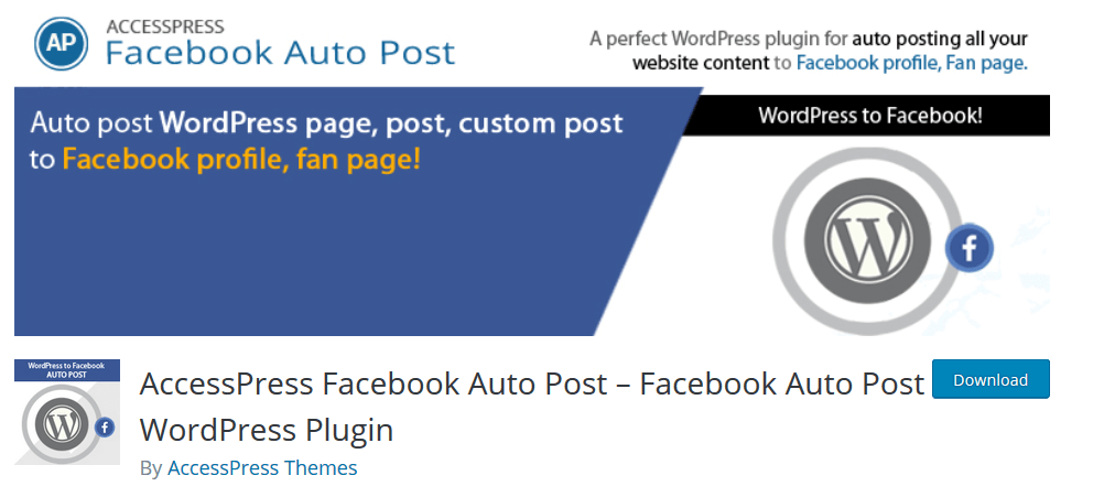 AccessPress Facebook Auto Post-Facebook Auto Post WordPress 插件