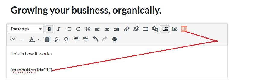 botões máximos adicionar à postagem