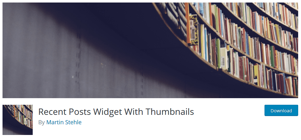 Widget per i post recenti con miniature