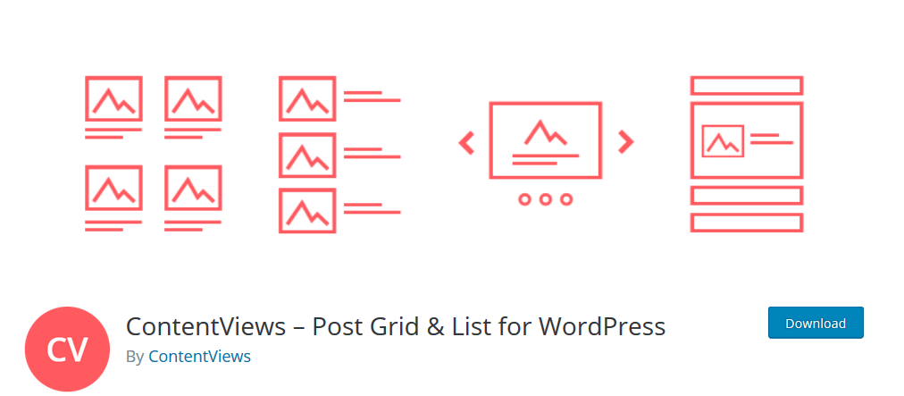 WordPress の ContentView-Post グリッドとリスト