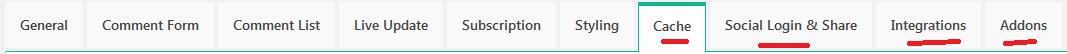 cache de comentários e muito mais