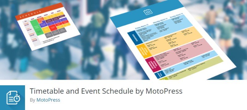MotoPress 的时间表和活动时间表