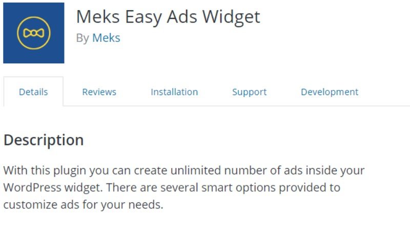 Widget d'annonces faciles Meks