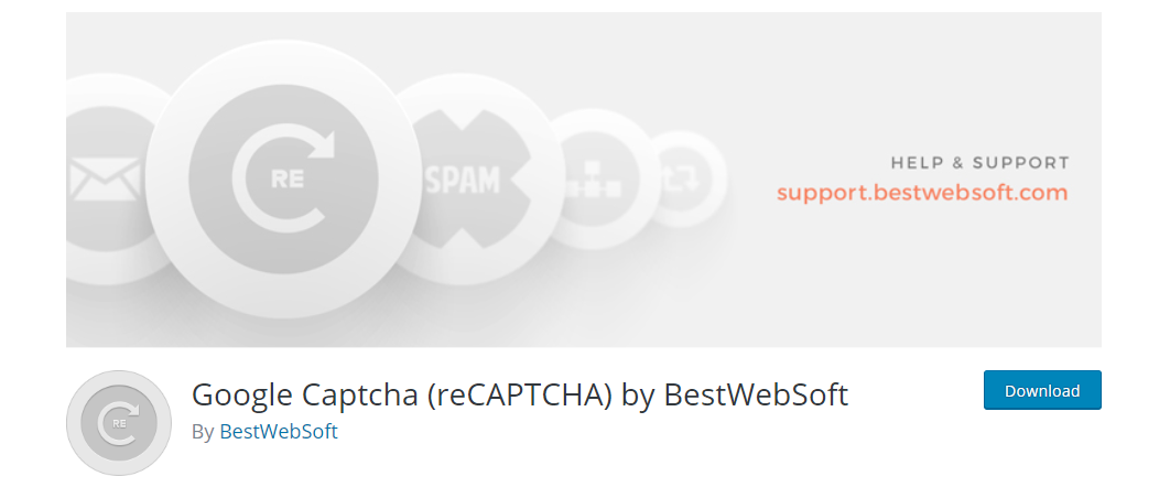 Google 보안 문자(Recaptcha) By BestWebSoft wordpress 보안 문자 플러그인