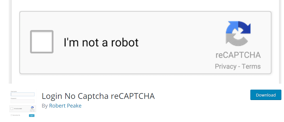 로그인 없음 Captcha reCAPTCHA wordpress captcha 플러그인