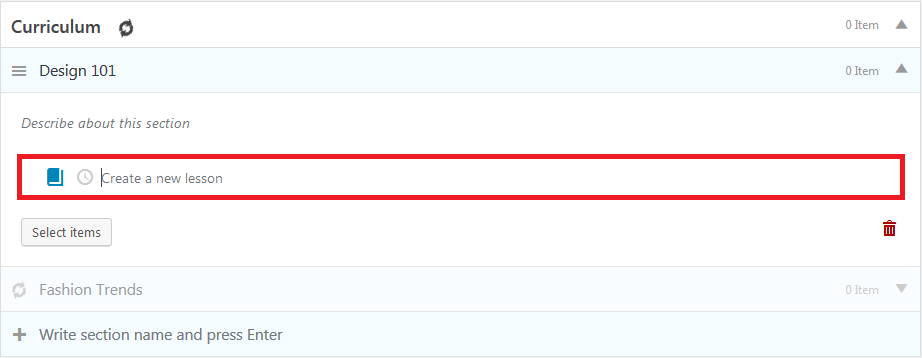 Menambahkan pelajaran baru di LearnPress