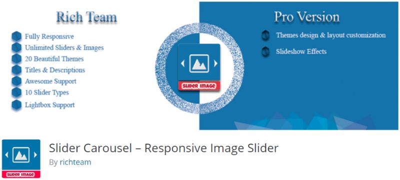 البرنامج المساعد Slider Carousel لـ WordPress