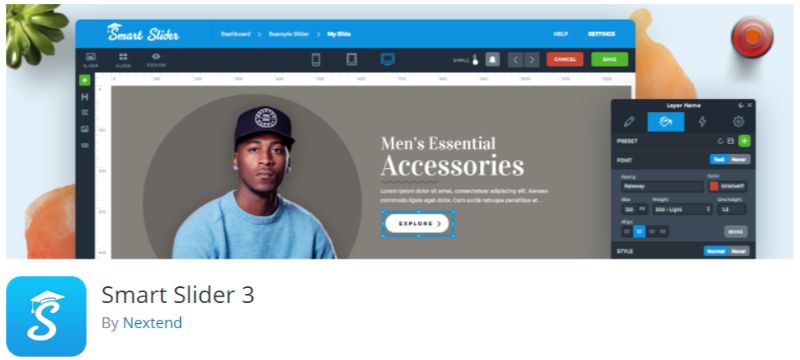 البرنامج المساعد Smart Slider 3 لبرنامج WordPress