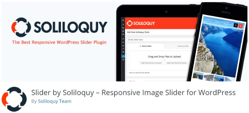 البرنامج المساعد Soliloquy WordPress المنزلق