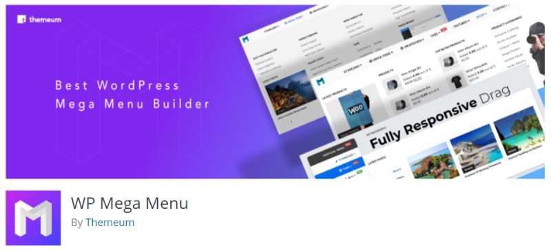 Plugin WP Mega Menu pentru WordPress