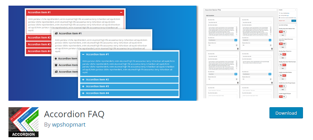Complemento de preguntas frecuentes de acordeón para wordpress