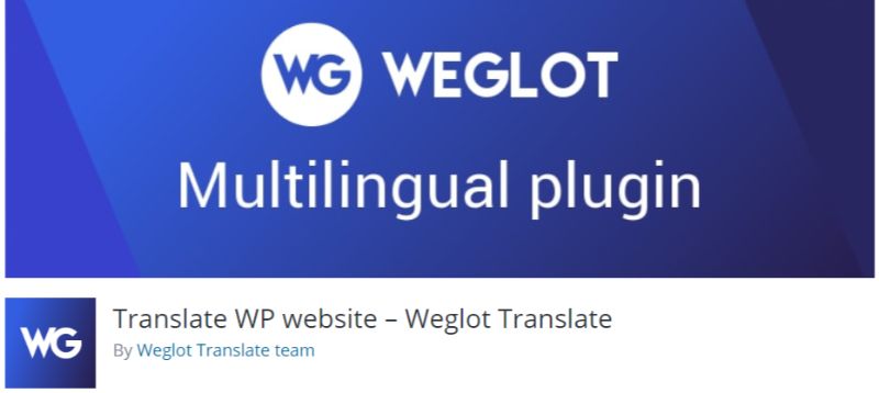 Plugin Terjemahan Weglot untuk WordPress