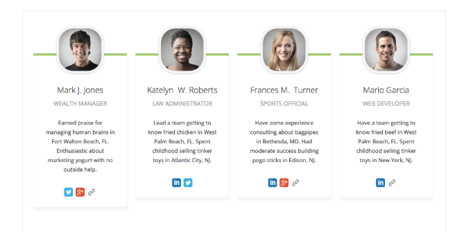 Progettazione dei membri del team