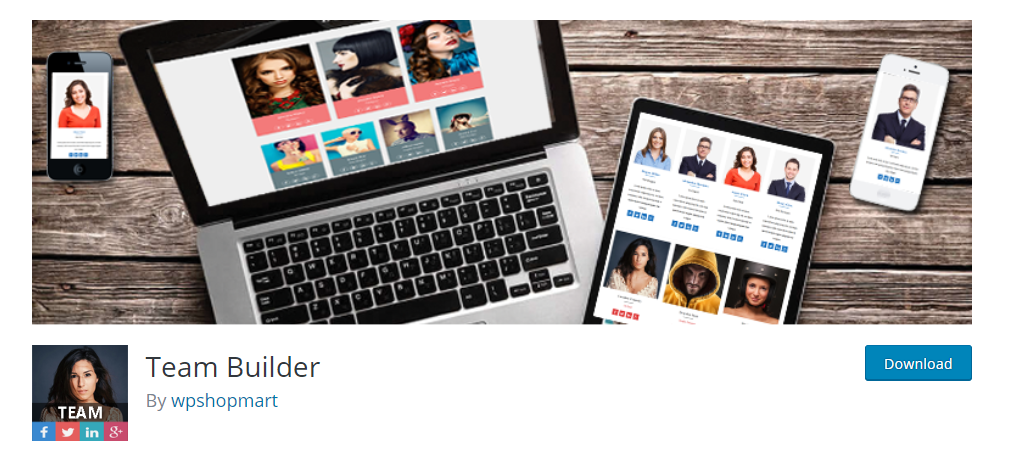 Plugin wordpress di Team Builder