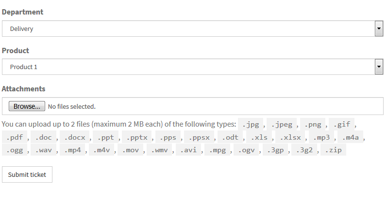 Invia nuovo biglietto 2