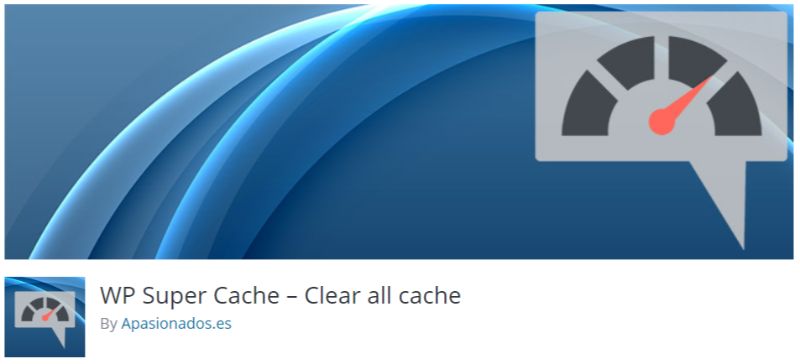 WP 슈퍼 캐시 모든 캐시 지우기 플러그인