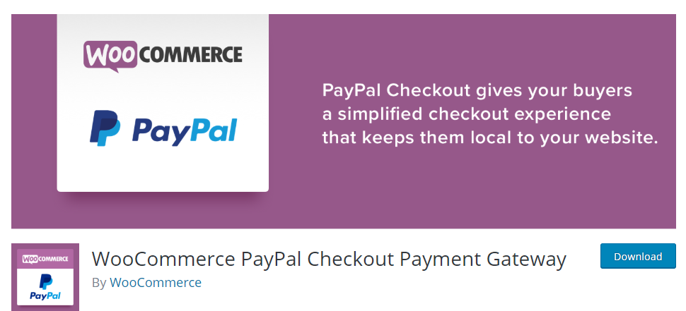 ปลั๊กอิน WooCommerce PayPal Checkout Payment Gateway