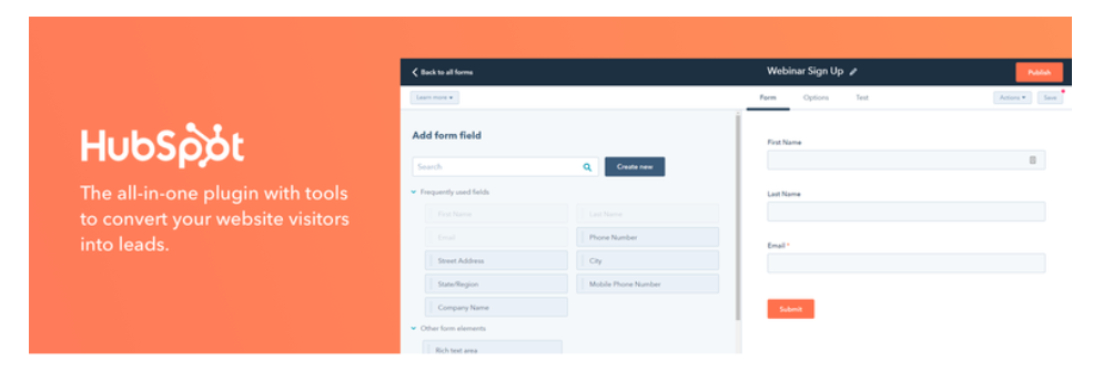 Plug-in contextuel HubSpot WordPress