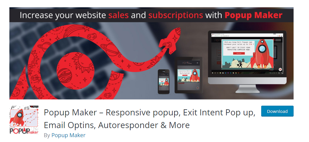 Plug-in Popup Maker WP