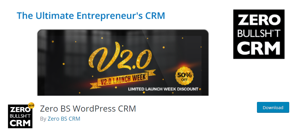Zero BS WordPress CRM 플러그인
