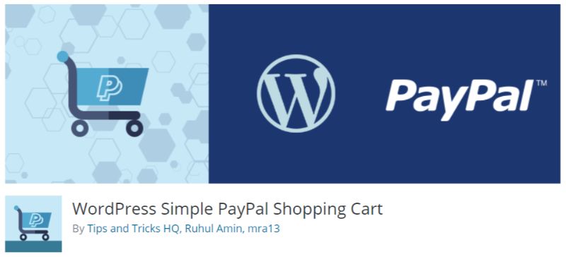 Coș de cumpărături WordPress simplu PayPal