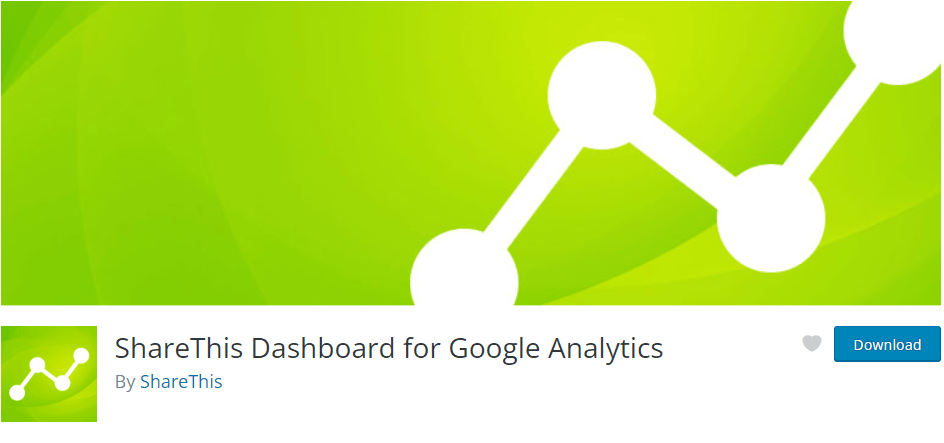 Google Analytics Eklentisi için ShareThis Dashboard