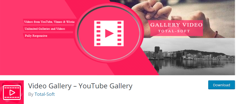 Galerie video YouTube Gallery WordPress plugin pentru Youtube