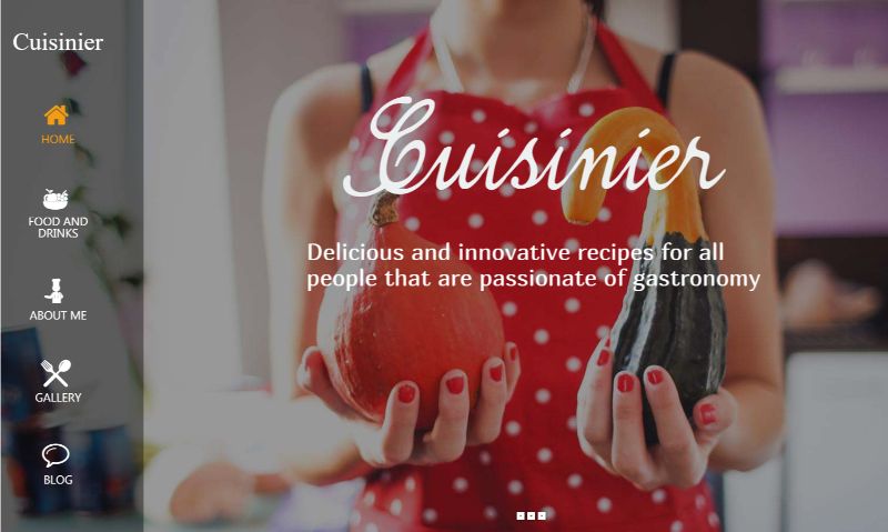 Cuisinier WordPress yemek teması