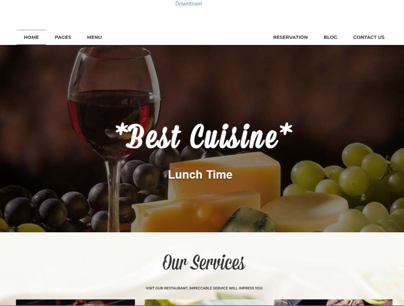 Innenstadt WordPress Restaurant-Theme