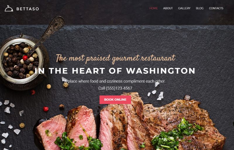 Bettaso WordPress Restaurant-Theme