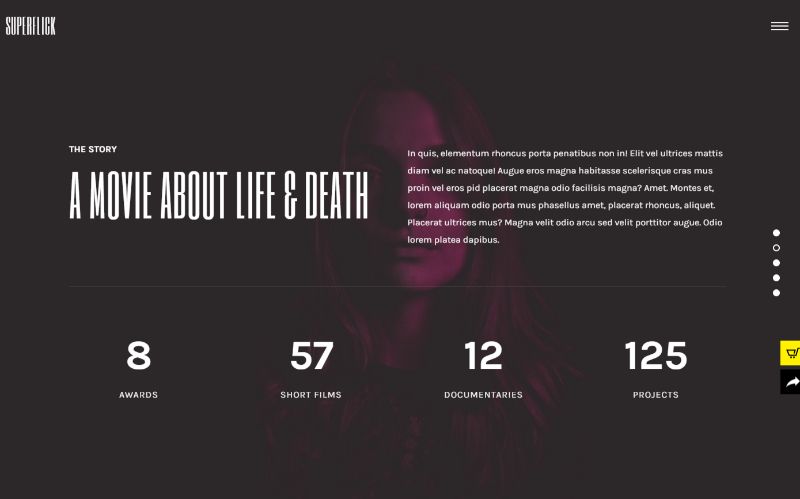 Tema video WordPress Superflick