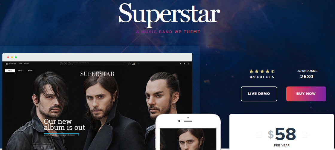 Superstar WordPress-Magazin-Theme