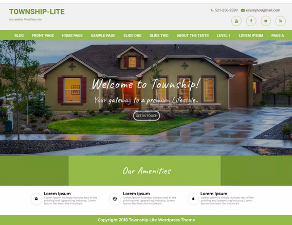 Tema WordPress per hotel Township lite