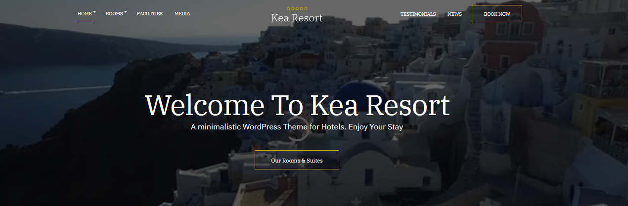 Tema WordPress Kea Resort Hotel