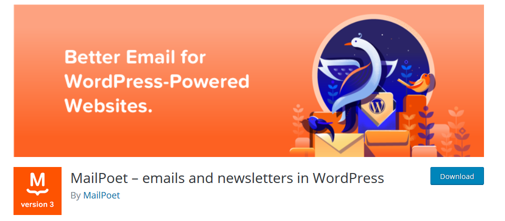 Plugin WordPress de Newsletters MailPoet