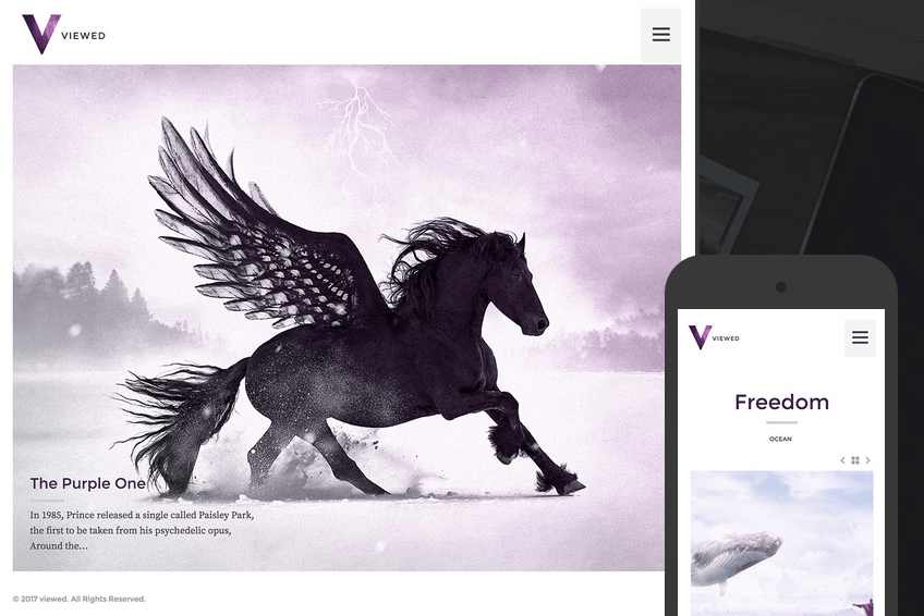 Görüntülenen fotoğrafçılık WordPress teması