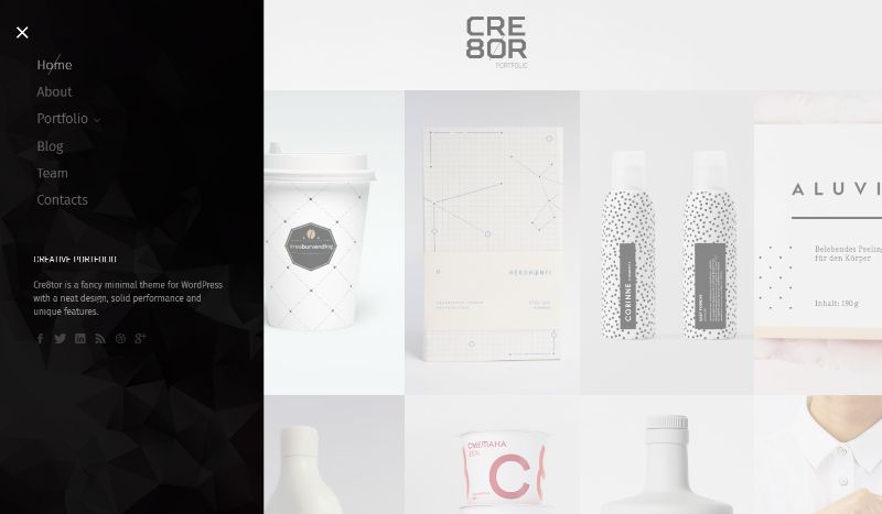 Cre8or Portfolio-WordPress-Theme