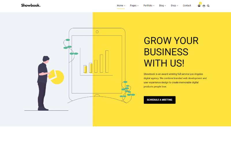Showbook-Portfolio WordPress-Thema