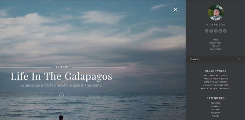 Wanderer WordPress seyahat teması