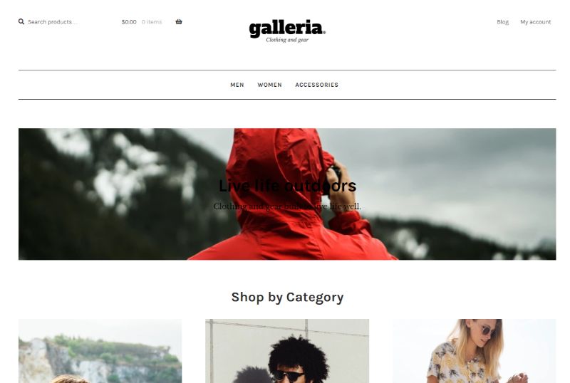 Galleria WordPress Modethema
