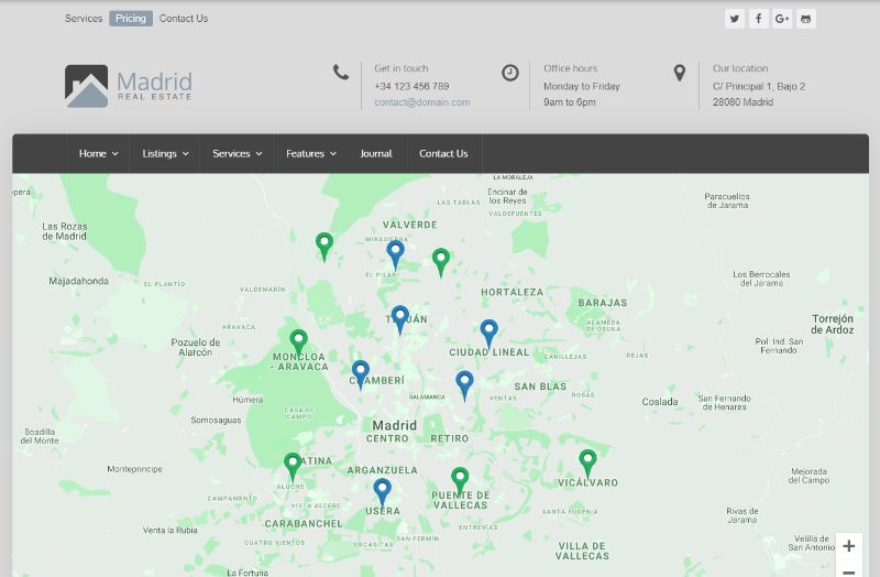 Tema WordPress Real Estat WPCasa Madrid