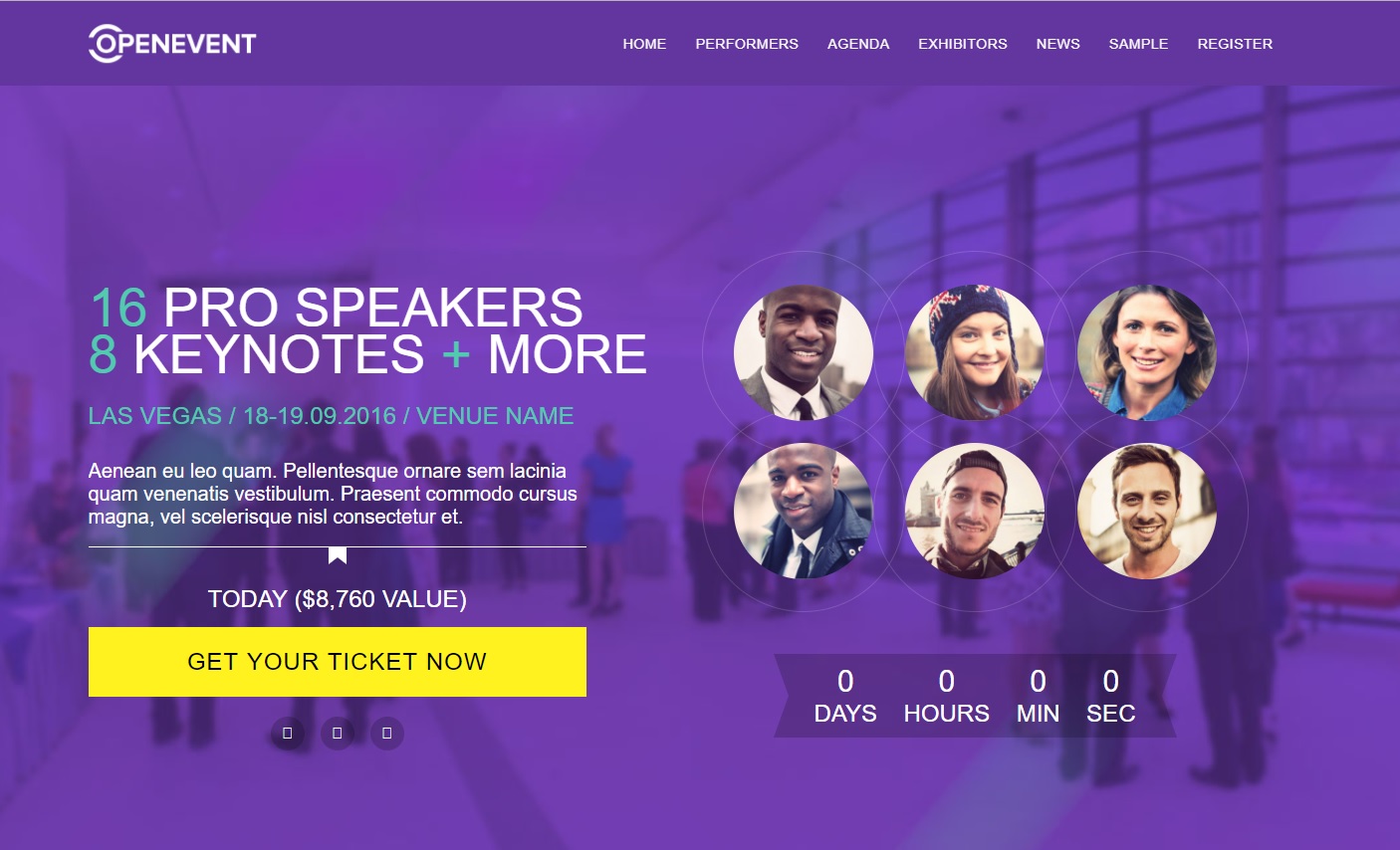 OpenEvent WordPress Event-Theme