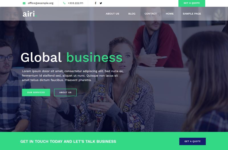 Airi Pro WordPress Business Theme