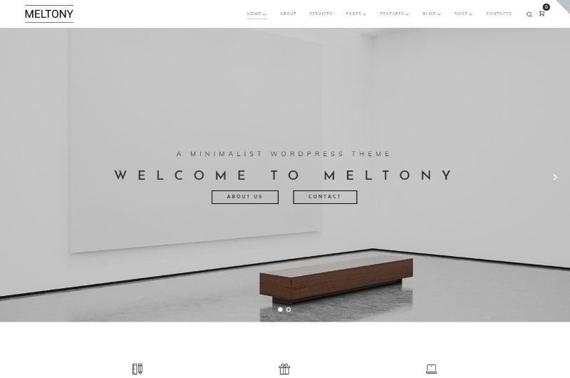 Meltony WordPress Minimalistisches Theme