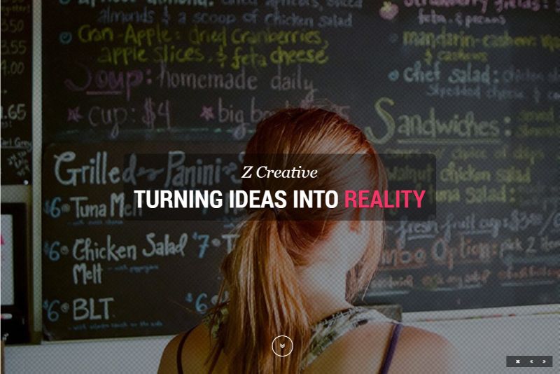 Z Creative One Page WordPress テーマ