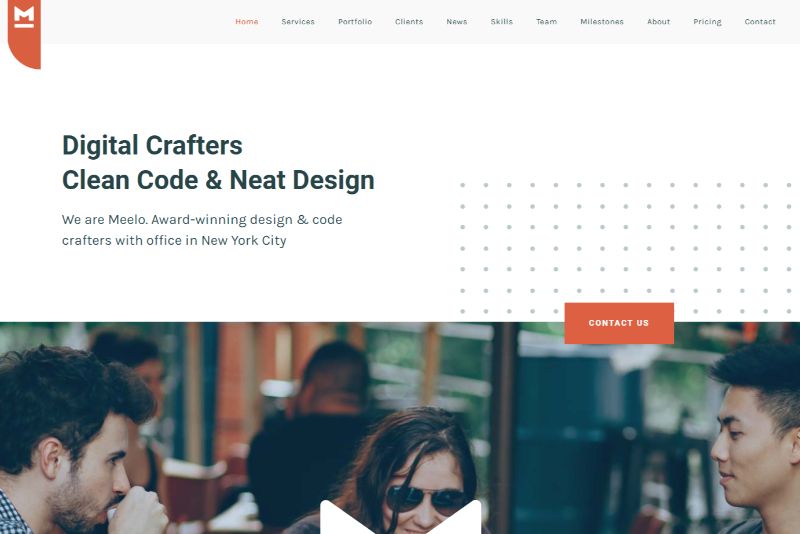 Meelo ワンページ WordPress テーマ
