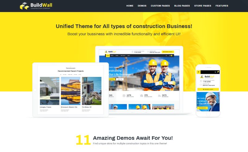Tema WordPress Arsitektur BuildWall